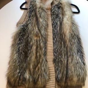 Faux fur sweater vest Michael Kors